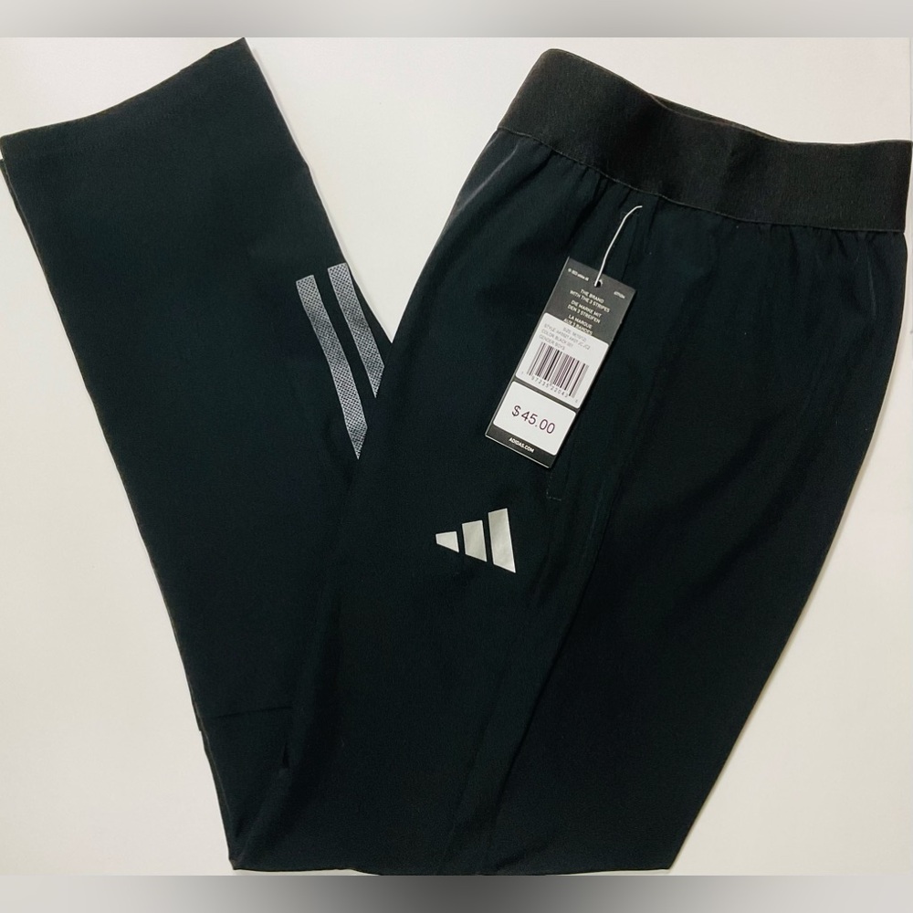 Adidas Training Pants Youth Boys Athletic Sports Stretch Woven Trousers XL